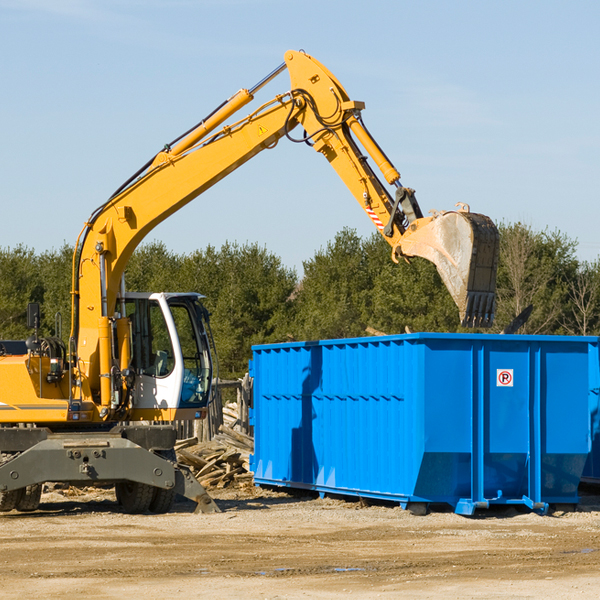 can i choose the location where the residential dumpster will be placed in Dorchester New Jersey